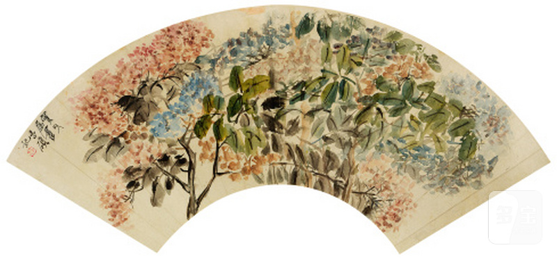 吴昌硕（1844-1927） 紫绶图 - 图1